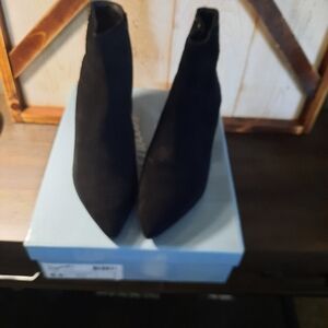 Seychelles black suede ankle boot